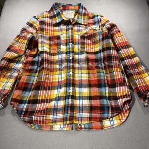 Sierra Nevada Womens Flannel Button Down Long Sleeve Size Medium Multicolor